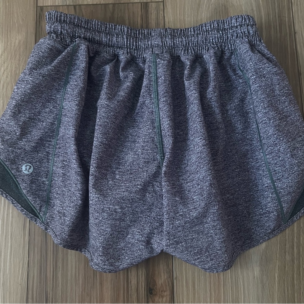 Lululemon hotty low rise shorts gray